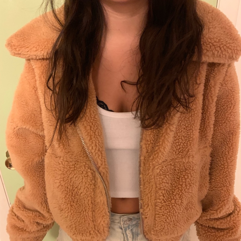 urban outfitters teddy coat